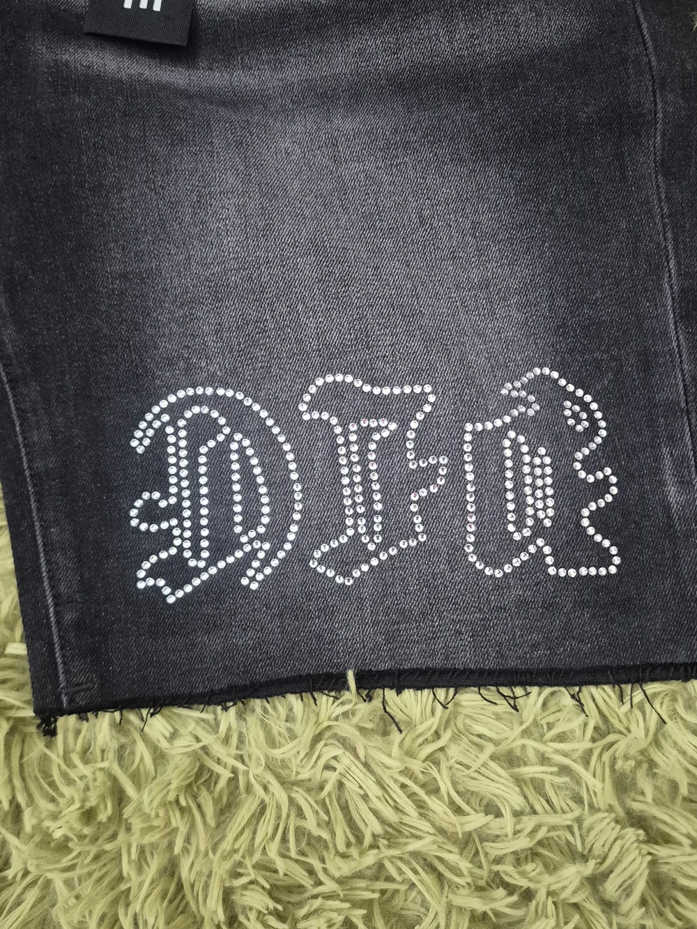 Purple Brand Rhinestone Black Denim Shorts NWT Men's Size 32 Designer Jean